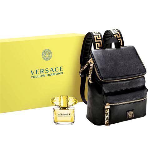 versace backpack and cologne|versace gift set with backpack.